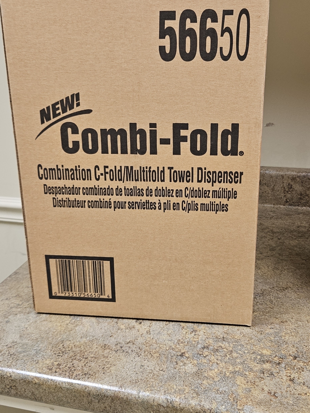 Combination C-Fold/Multifold Towel Dispenser